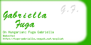 gabriella fuga business card